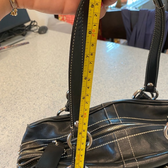 Black Leather Coach Bag - Picture 6 of 10